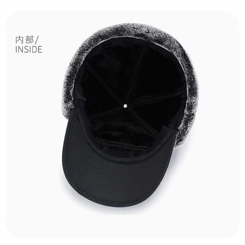 Sombrero de béisbol de piel Artificial engrosada para hombres y mujeres, gorro de esquí suave, frío extremo, sombrero de pesca al aire libre, cálido, invierno, 2024