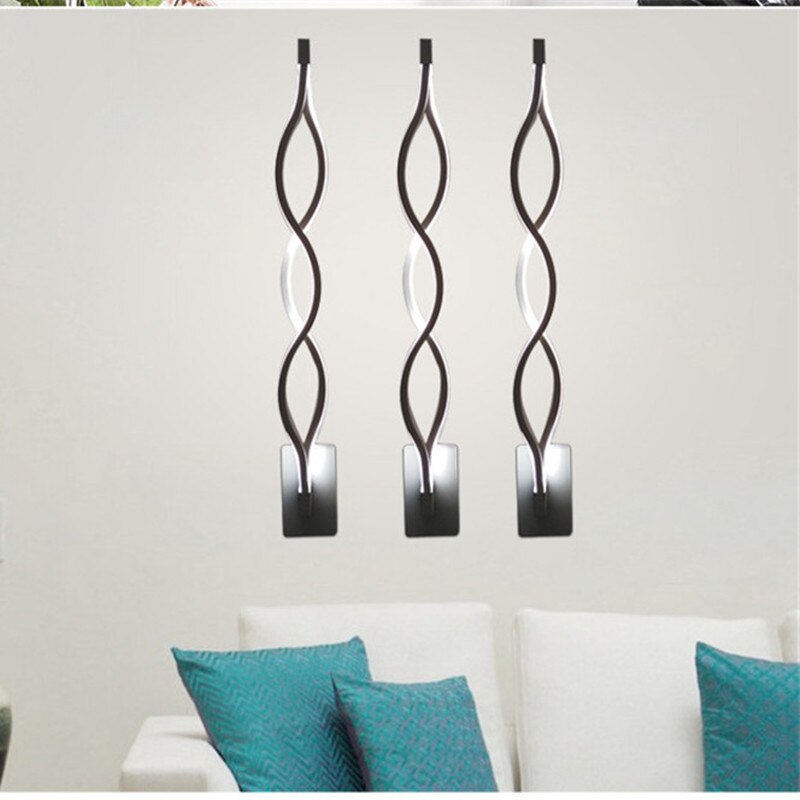 YIYANG Lampada LED Moderne Wand Licht Spiegel Lampe Leuchte Welle Acryl LED Weiß Lampe Wohnzimmer Esszimmer Flur Beleuchtung Luces