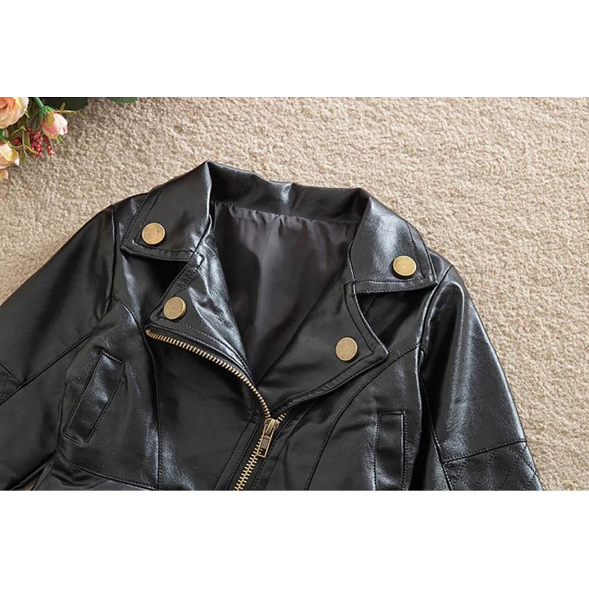 LONSANT Giacche Bambino Delle Ragazze del Cappotto di Cuoio DELL'UNITÀ di elaborazione del Rivestimento Della Chiusura Lampo Top Del Bambino di Autunno Vestiti di Inverno Solido Vestiti Caldi Dropshipping De14