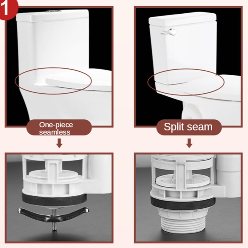 Toilet Tank Splinched Drainage Drukspoelers Closestool Twee Knop Outlet Stortbak Vervanging Fittings Badkamer Armatuur