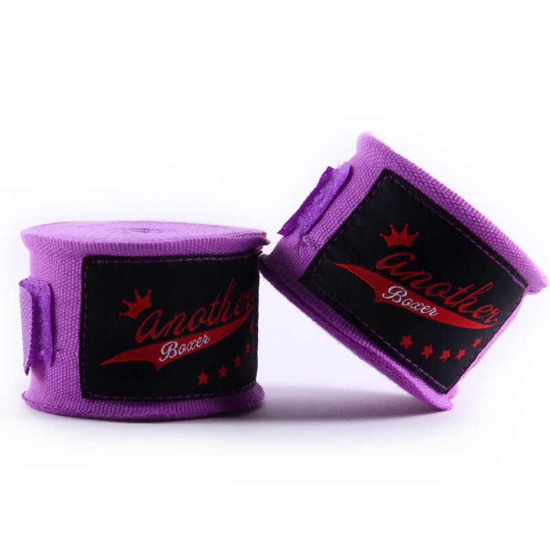 Håndbind bandage 5m længde træningsbind boksning sport multi farver muay thai håndbind håndledsstøtte: Lilla