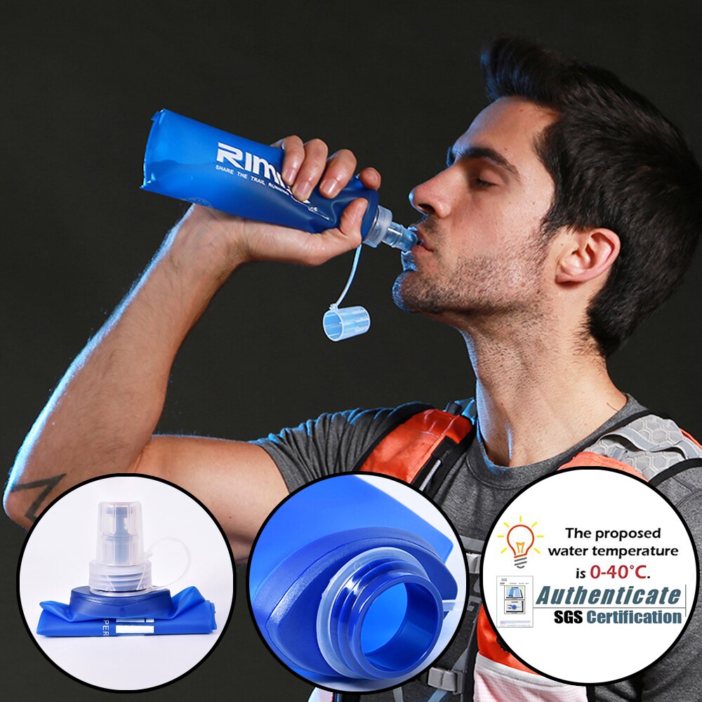 Femmes hommes en cours d'exécution sac de taille avec poche de bouteille d'eau Marathon Jogging ceinture d'hydratation bouteille d'eau hanche taille Pack