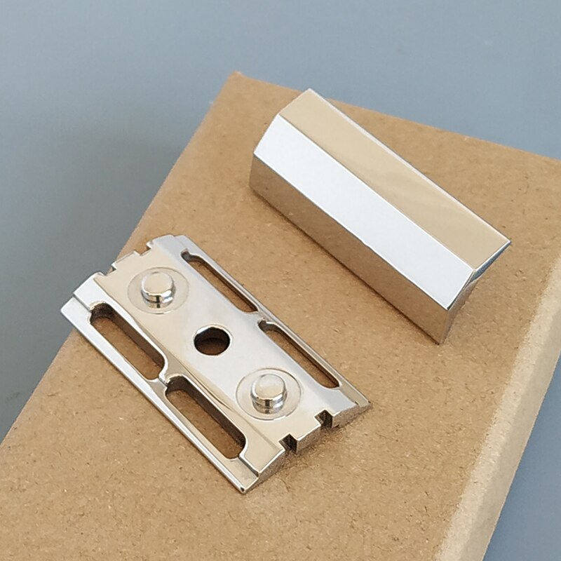 Dscosmetic S9 parallel head 316L stainless steel double edge safety razor