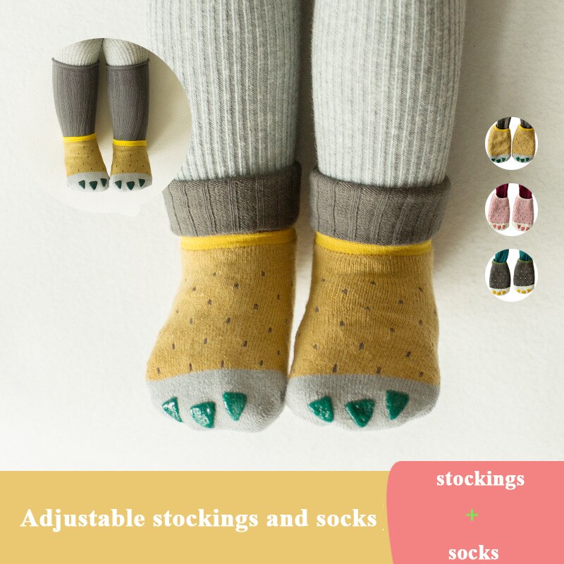 Baby Girl Knee High Socks Cute Lovely Cotton Stockings For Infant Toddler Winter Autumn Warm Socks Non Slip Stockings