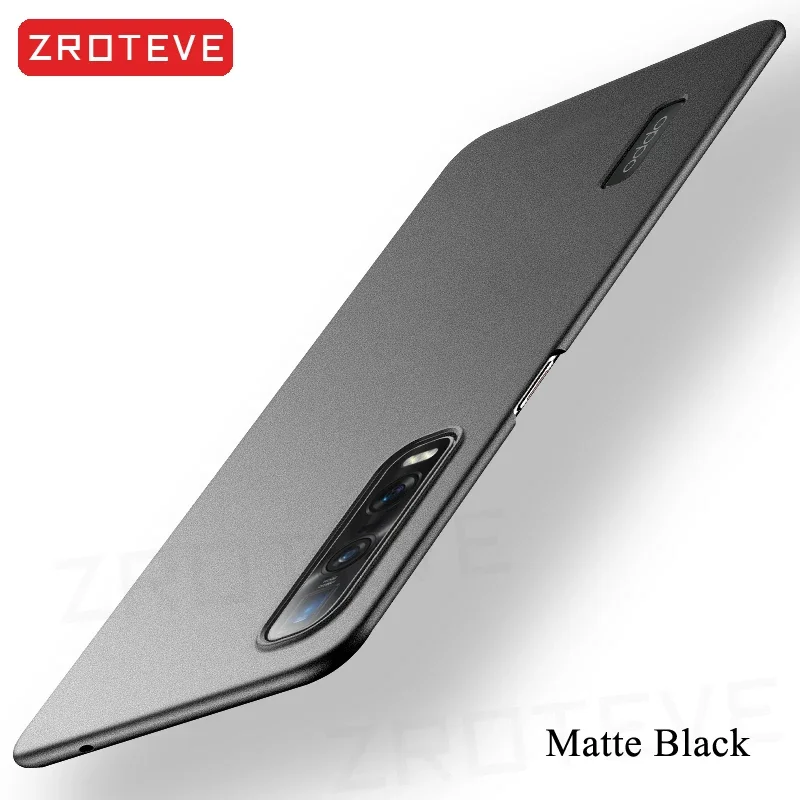 For Find X2 Pro Case ZROTEVE Slim Matte Hard PC Cover For Oppo Find X5 Pro X3 Neo FindX2 FindX3 Lite FindX5 Global Phone Cases: Neoprene / Frosted Black