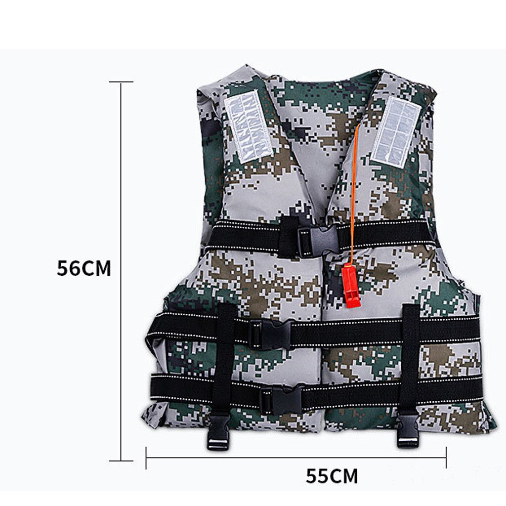 Adjustable Life Jacket Adult Water Sports Swimming Drifting Boat Fishing Emergency Life Vest Watersport Tool #T1G