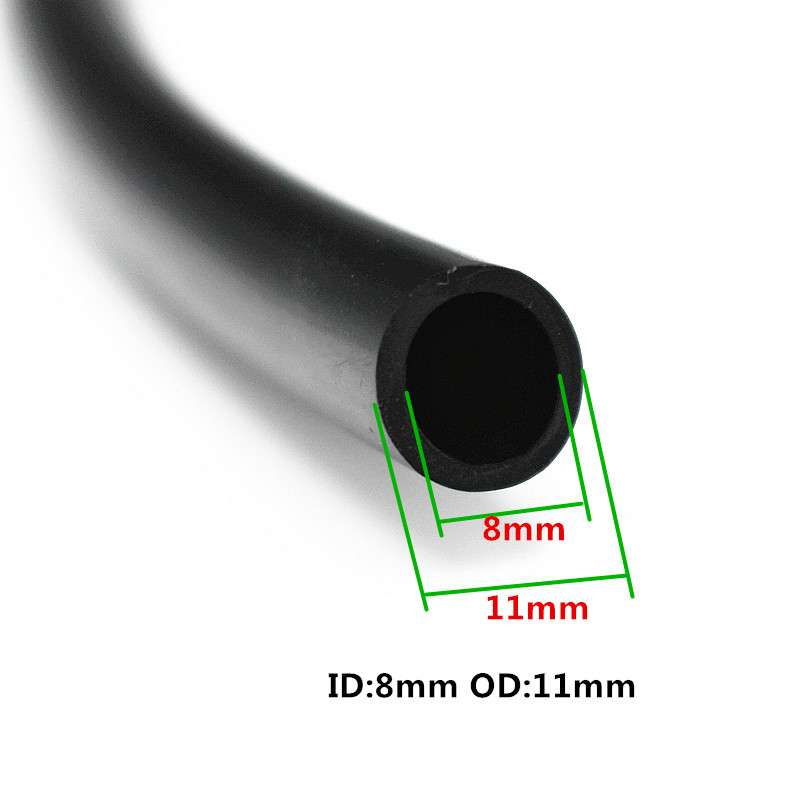 8/11mm Tuin Water PVC Slang 3/8 ''Bewatering Slang Tuinirrigatie Buis met Zwarte Snelkoppeling: Bruin