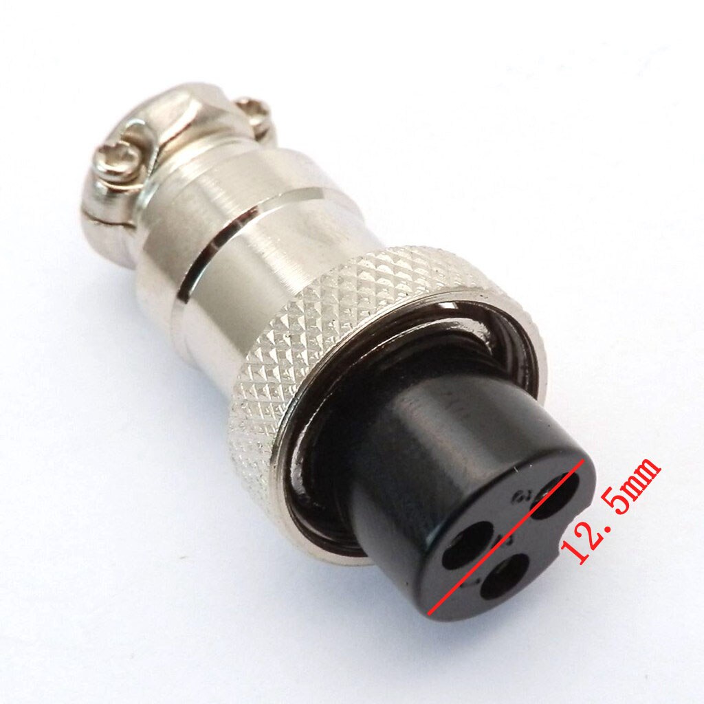 Set Female Male Battery Charger 3 Prong Socket Connector Plug GX16 for Electric E Scooter Razor Bike 3 PIN 2 WIRE