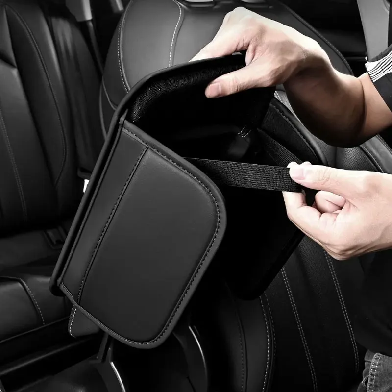 Capa protetora para console central de carro, caixa de apoio de braço atualizada, almofada, descanso de braço, tapete com bolso lateral de armazenamento, couro pu, acessórios para carro