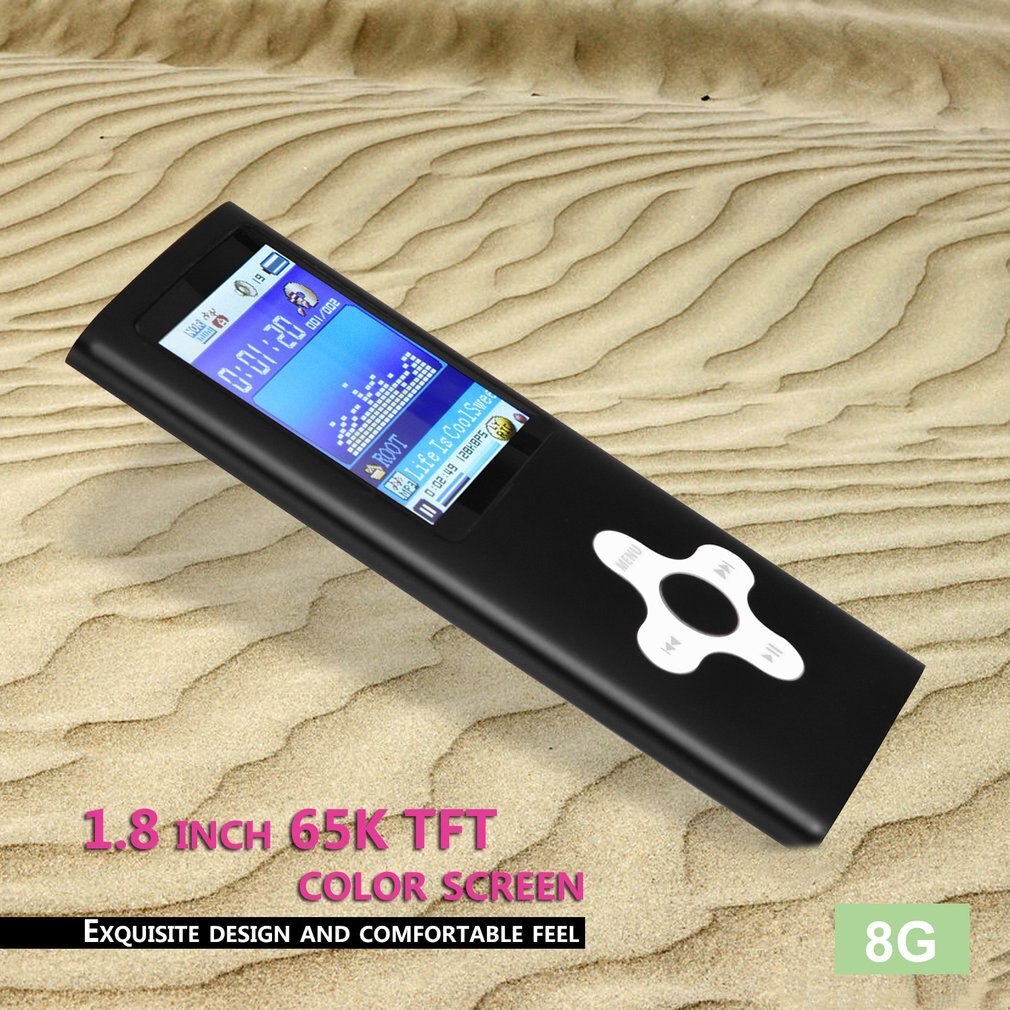 Fashionable 1.8 Inch Screen MP4 Player Built-in 8GB/16GB Memory Video Raido FM Player Music Player Voice Recorder: Default Title