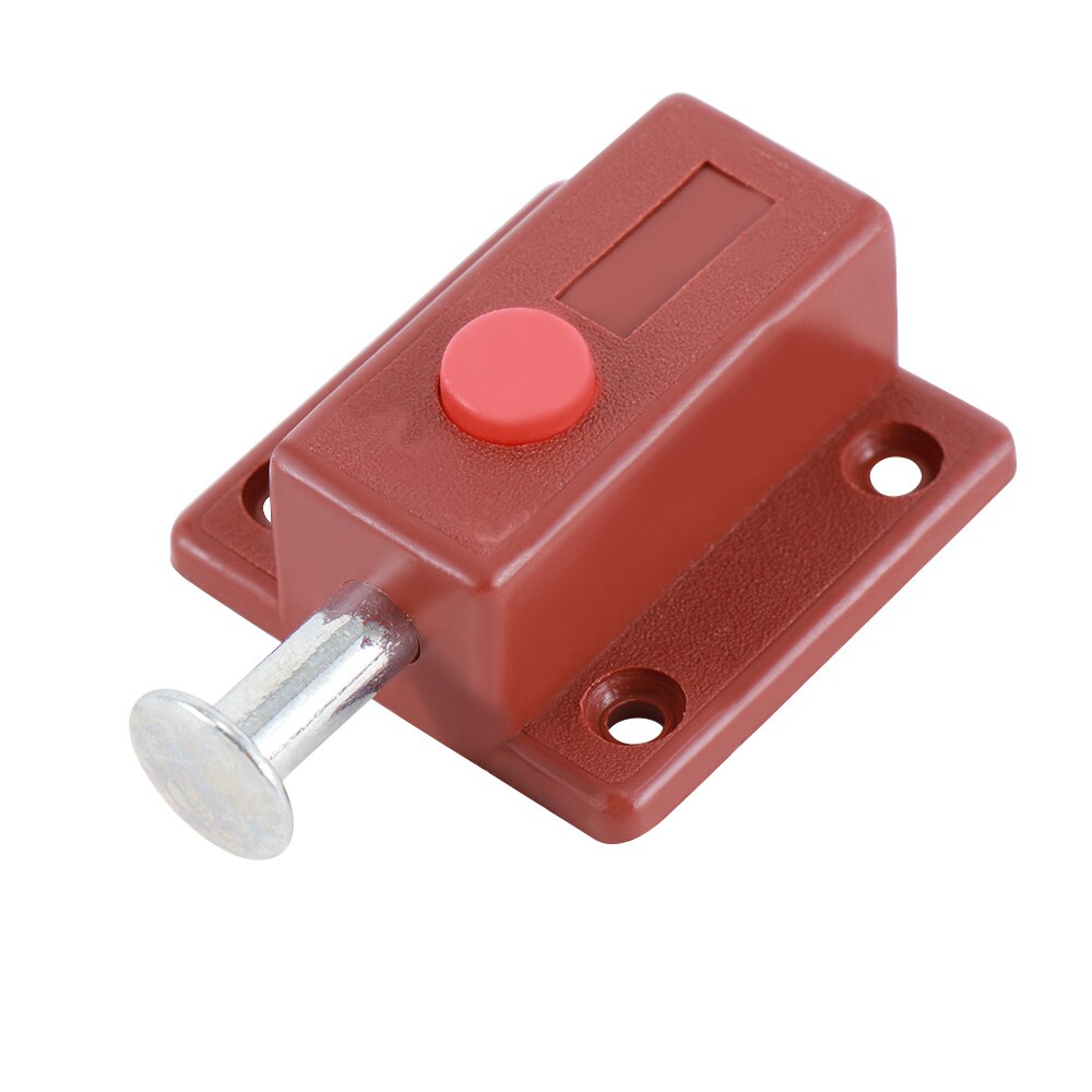 Window Cabinet Push Button Spring Load Automatic Door Bolt Latches Lock Home Improvement Accessories
