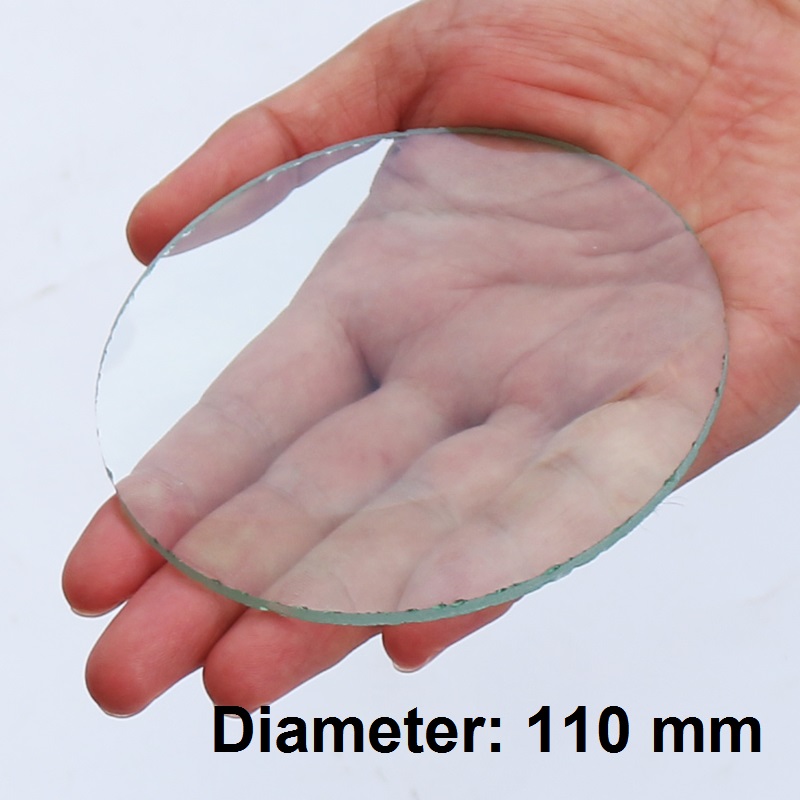 Lente de Cristal convexo doble, óptica Focal, biconvexa, lupa de escritorio, aprendizaje de física, 25, 30, 60, 70, 75, 80, 84, 90 mm