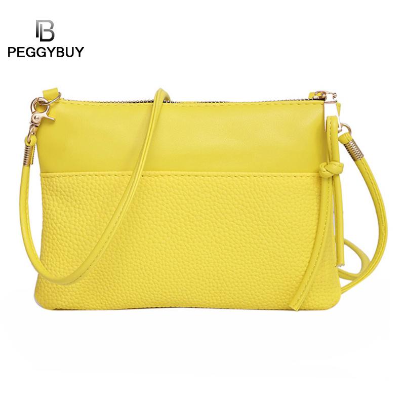 Neue PU Leder Frauen Kleine Bote Tasche Schlinge Schulter Taschen Weibliche Schulter Taschen Mini Kupplung Handtaschen Bolso femenino: 05