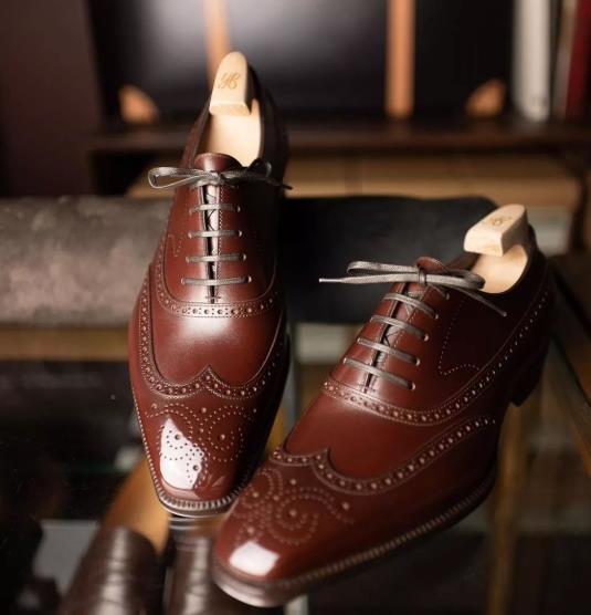 Scarpe Classiche Scimitar M963 Oxford Brogue Nere In Pelle - Uomo