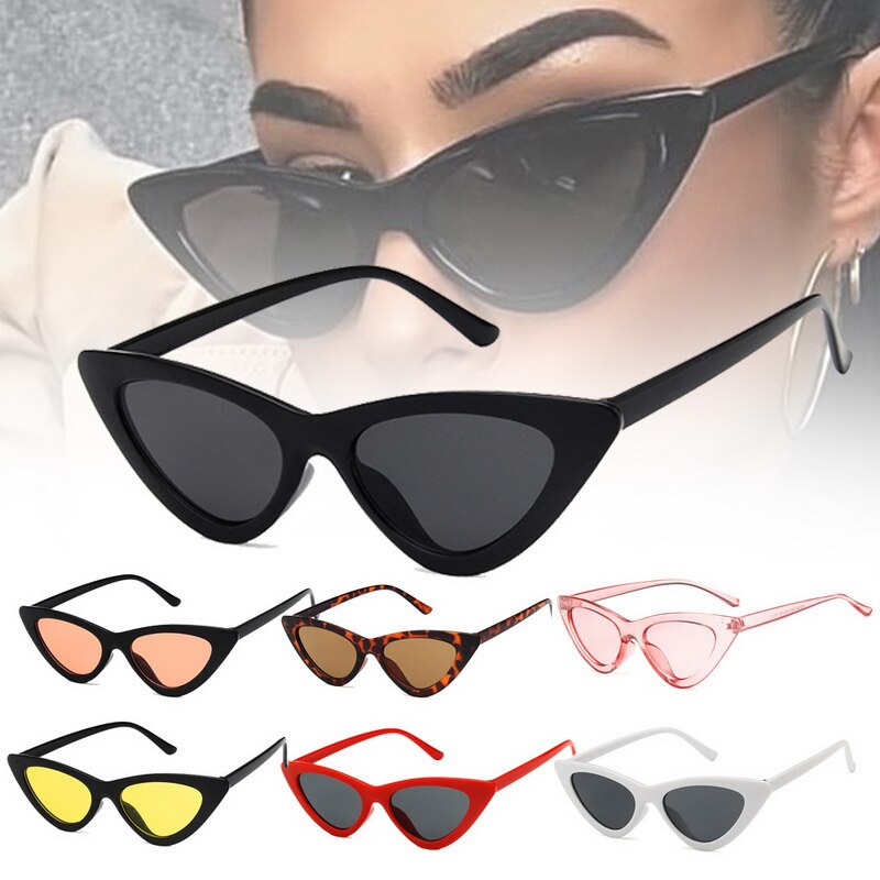 Retro Sunglasses UV400 Small Triangle Sunglasses Camping Sun Shades Ladies Trending Eyewear Outdoor Driving Glasses
