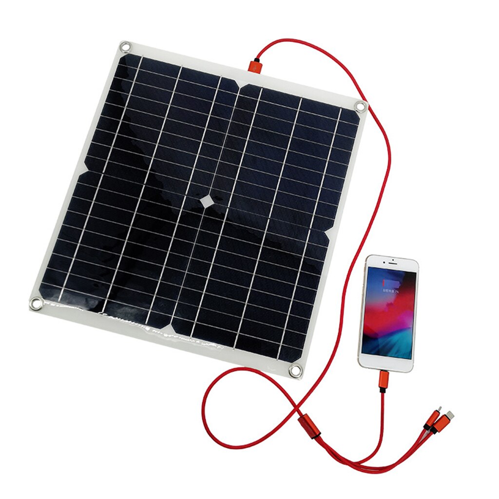 100W Monokristallijne Solar Starter Kit Batterij Laadregelaar Voor Huis Rv Boten Off Grid Toepassingen
