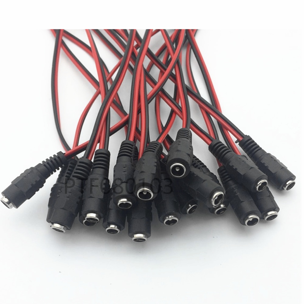 Cavo Di Prova Da 1m Con Spina DC Maschio 5.5x2.1mm A Doppia Banana Maschio 4mm - Per Test Elettronici