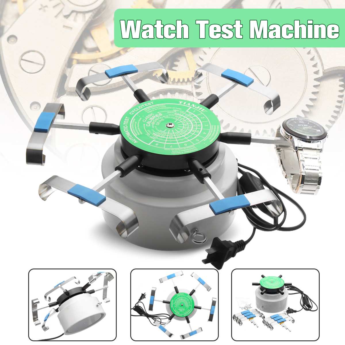 US 110V-220V Automic-Test Cyclotest Watch Tester Watch Test Machine--watch winders for six watches watchmaker Tools