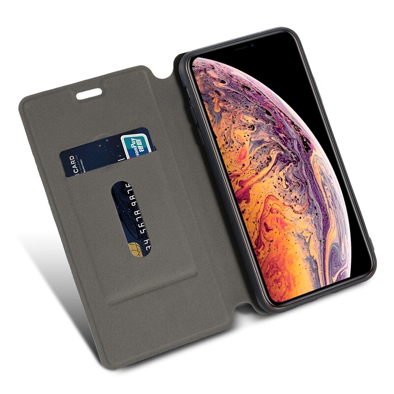 Canvas PU Leather Phone Bag Case For Huawei Honor 10X Lite Flip Case For Honor 10X Lite Business Case Soft Silicone Back Cover