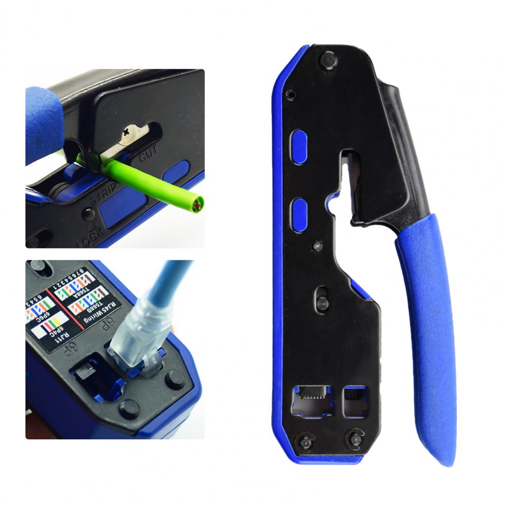 7SQ610 Precieze Internet Draad Crimper 8P/6P Netwerk Crimper Kabel Strippen Decrustation Tang Ethernet Cutter Snijgereedschap
