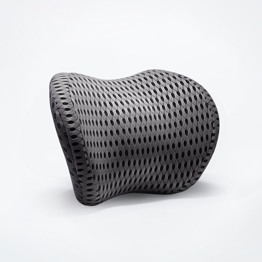Reposacabezas de malla 4D para coche, almohada para el cuello, soporte Lumbar curvo para la espalda, transpirable, para el coche: 1