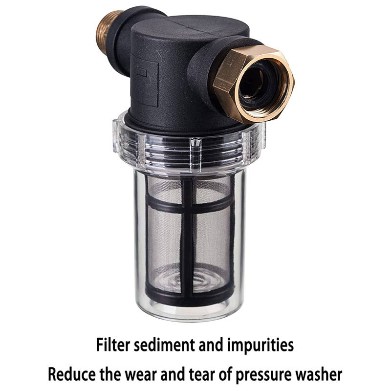 Tuinslang Filter, Sediment Filter Attachment Voor Hogedrukreiniger Inlaat Water, Inline Water Filter Voor Tuinslang