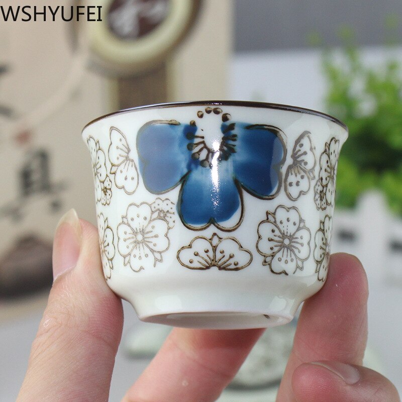 7pcs/lot ceramic tea set set teapot wearing cover cup 7 piece set of business ceramic tea set
