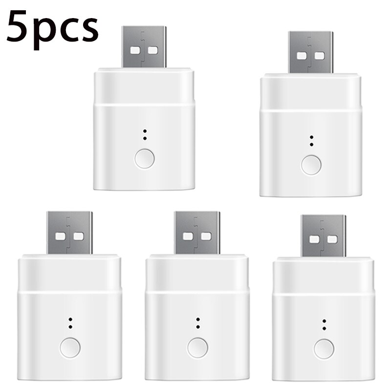 Sonoff Micro 5V Draadloze Usb Smart Adapter Flexibele En Draagbare Make Usb Apparaten Intelligente Via De Ewelink Alexa Google thuis: 5pcs