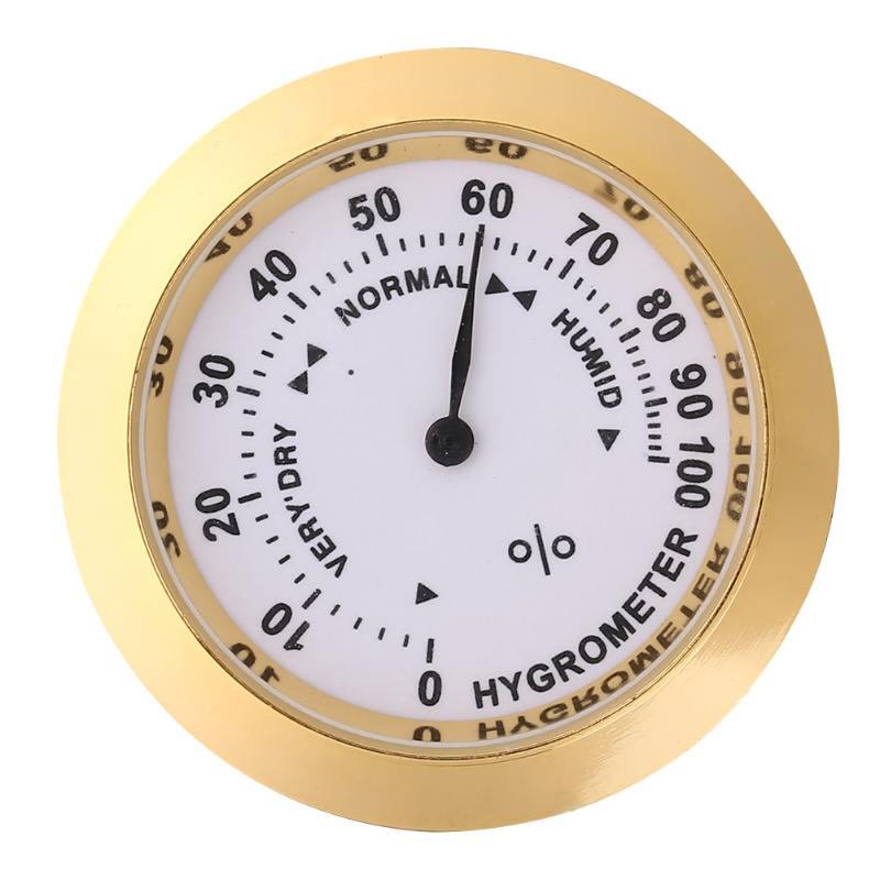 Violin termometer hygrometer aluminium rund temp fugtighedsmåler til guitar violin musikinstrument pleje overvågningsværktøj