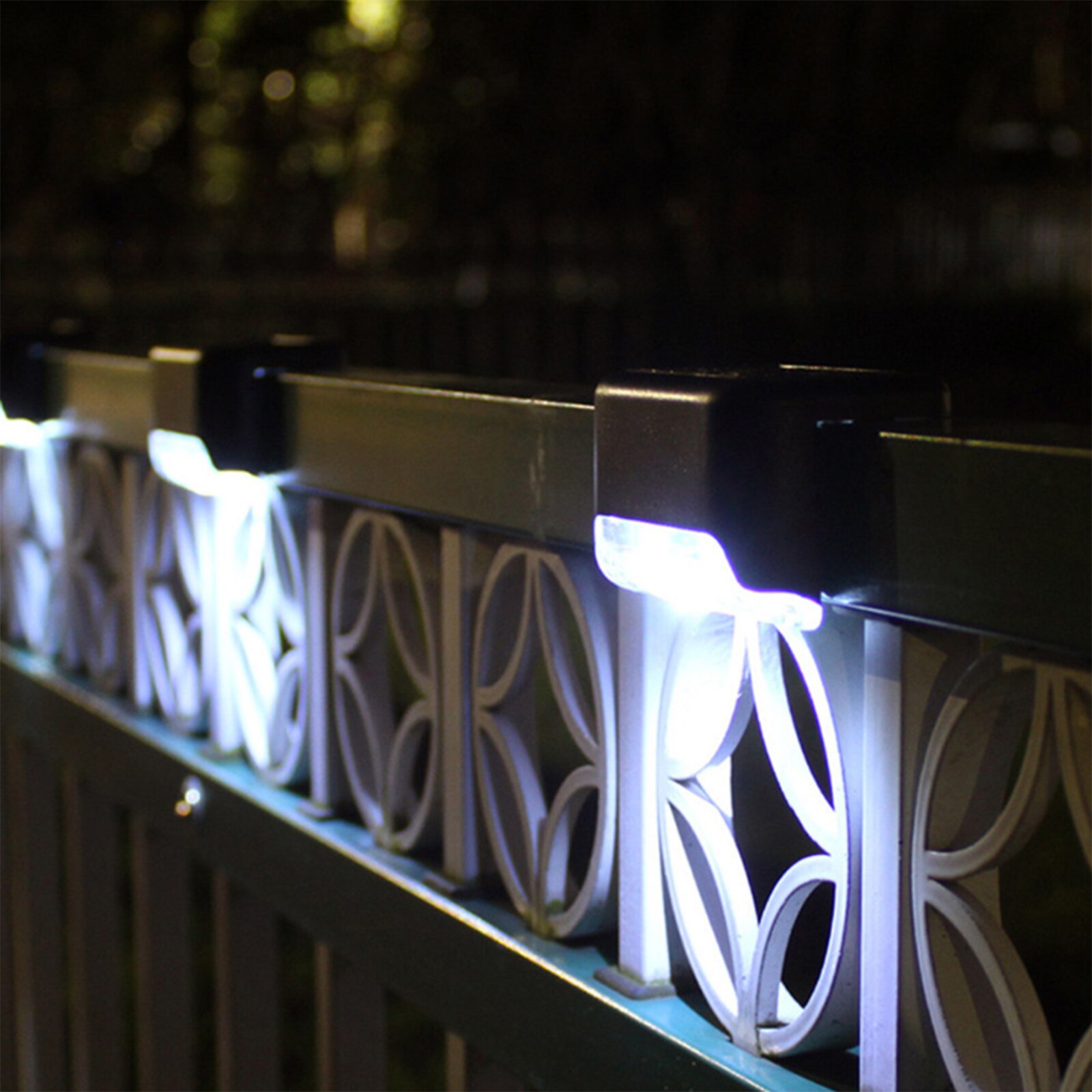 Solar Trap Lichten Licht Solar Stair Lamp Solar Hek Verlichting Lamp Hek Led Outdoor 4 Stuks Landschap Verlichting Stappen Hek lampen