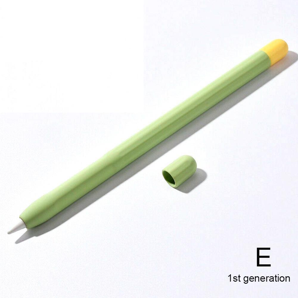 Schutzhülle Abdeckung Für Apple Bleistift 1/2 iPad 11 Weiche Haut Abdeckung Pro Bleistift Beutel Silikon Weichen Hülse Bunte Halter m7V0: Beige