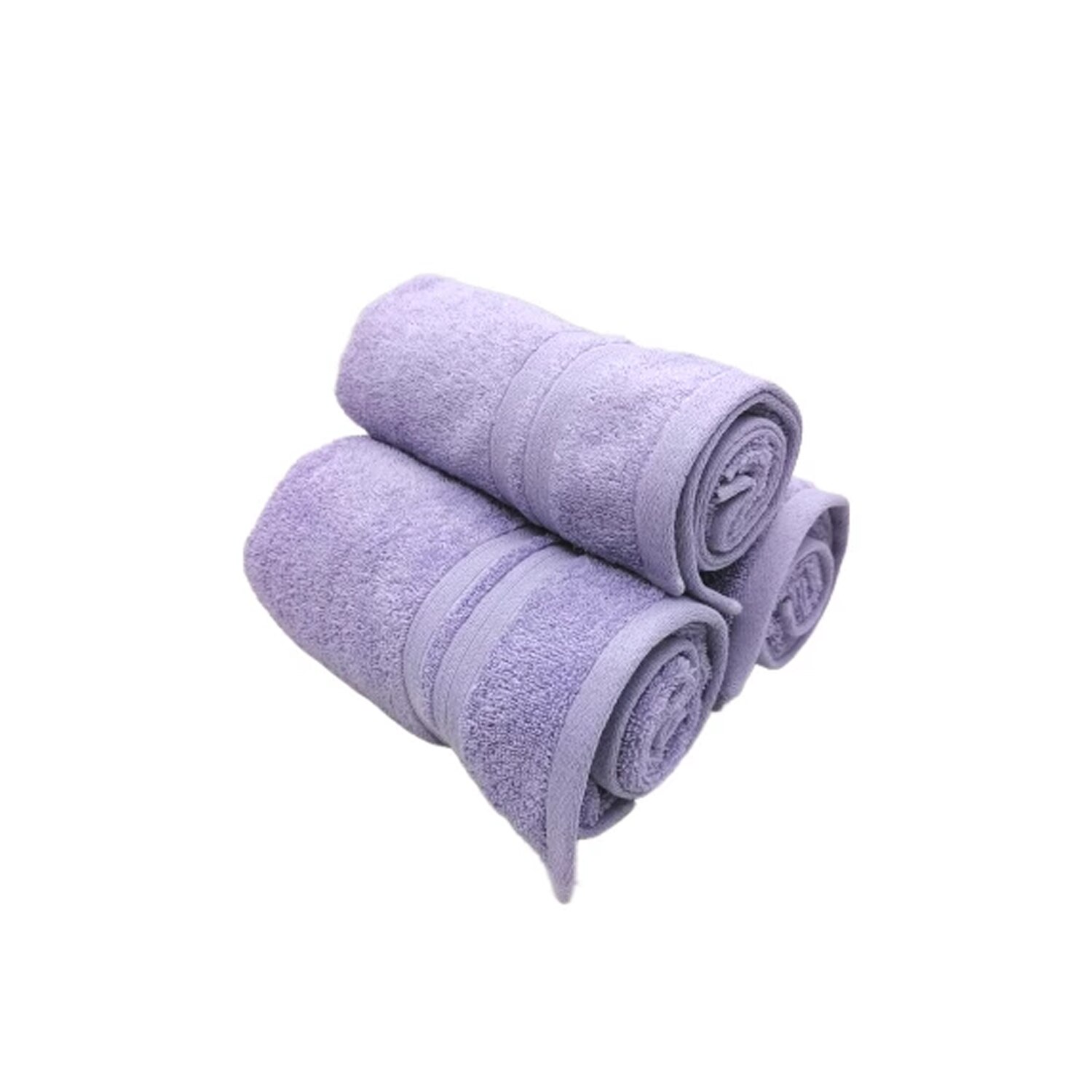 3 pièces 45x85 cm serviette pur coton ménage doux visage lavage serviette interrompu Couples absorbant serviette essuyer chaque visage serviette de bain: Lilac