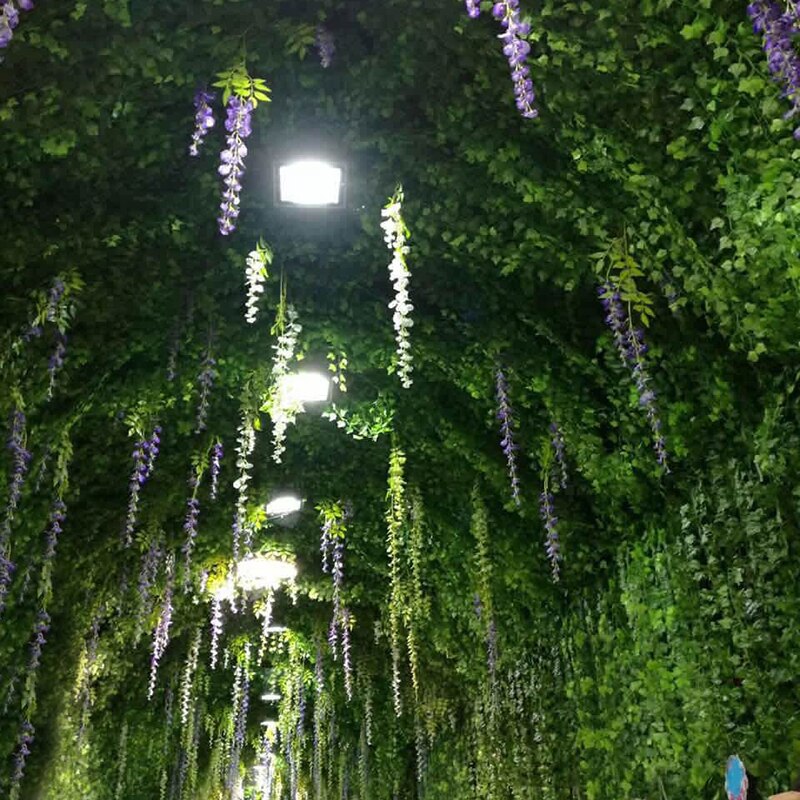 Artificial Wisteria Simulation Flowers Home Garden Wedding Decor Simulation Artificial Wisteria Garden Flower Plant Vine Decor