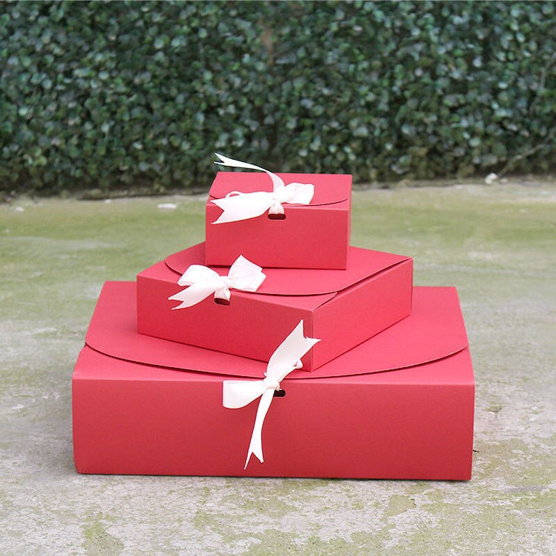 10pcs Kraft Paper Baking Cookies Box Packaging Packaging Box Birthday Weeding Custom Print Event Party Supplies Packaging