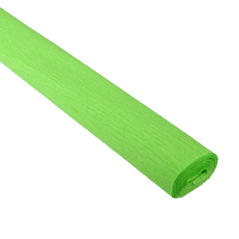 1Pc 250*50Cm Rimpel Papier Arts Craft Materiaal Levert Diy Bloem Wikkelen Rolls Kreppen Papier Thuis Party decoraties: green