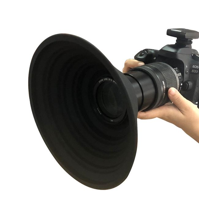 Zonnekap Nemen Reflectie Gratis Foto 'S Video 50mm 77mm Silicone zonnekap voor fujiflim Nikon Canon SONY