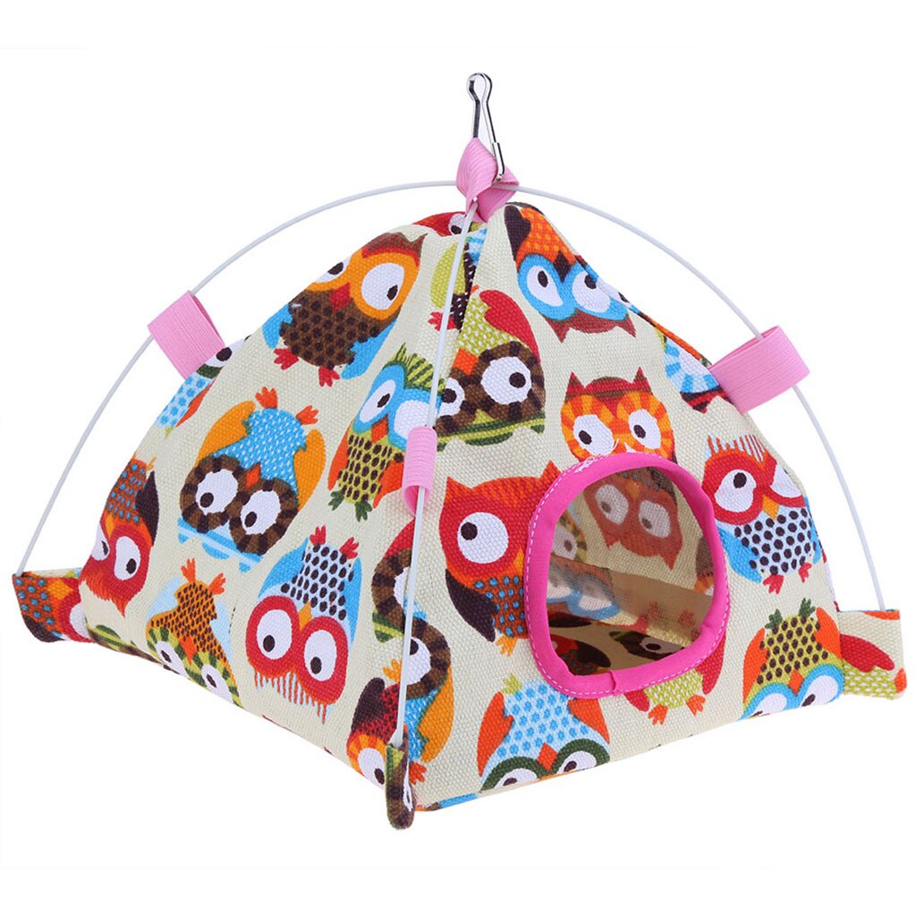 Bird Bed Parrot Sleeping Tent Hut Hanging Hammock Pet Hangable Cockatiel: A