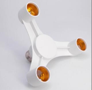 Fotostudio lampen lampvoet houder lampfitting splitter adapter voor studio daglicht  (e27-e27): 3 in 1