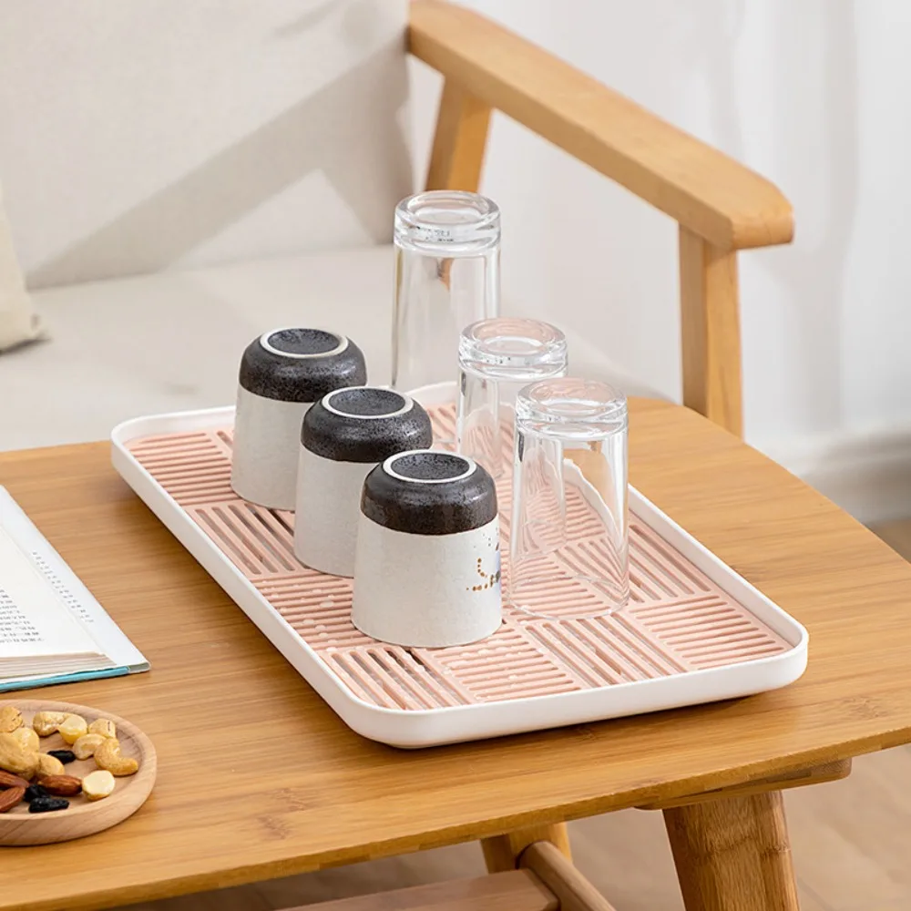 Detachable Tableware Drain Tray Double Layer Grids Dish Drainer Storage Tray Kitchen Accessory Easy Clean Dish Drainer