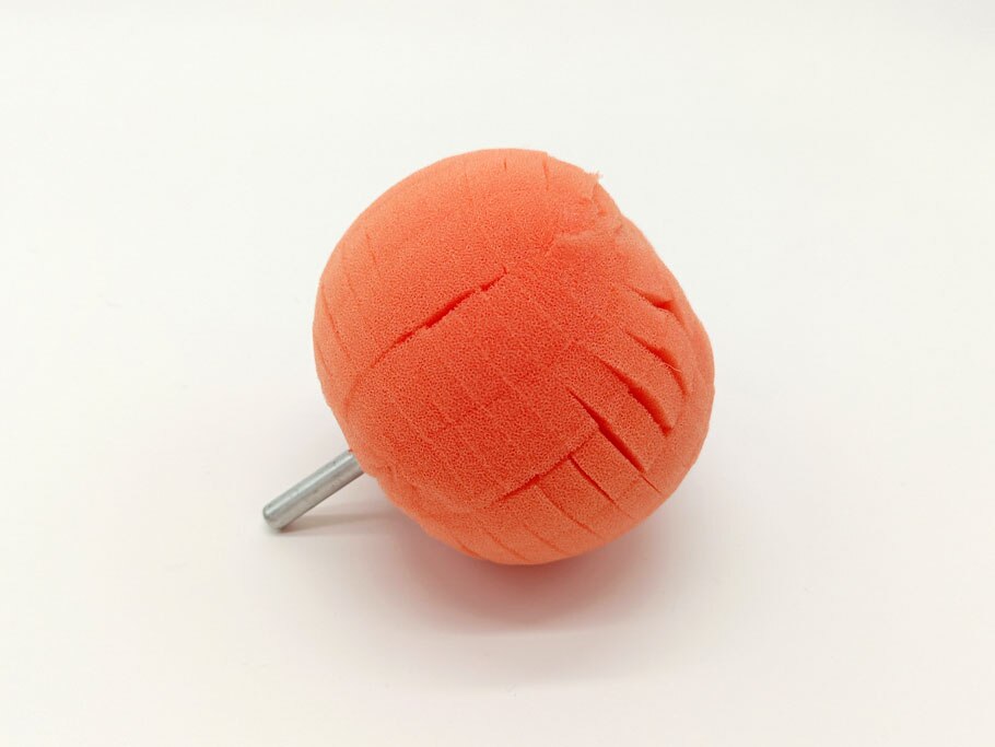 Buffing Pads kits Yellow heavy cutting round foam sponge polishing Ball pad for car care backed abrasive disc: Orange 1PC