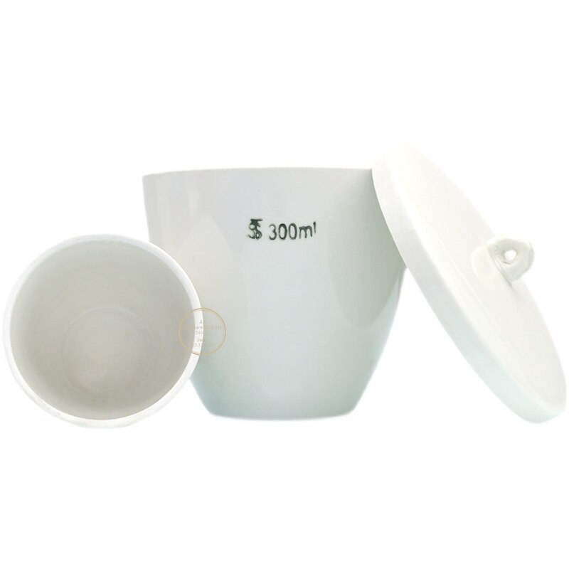 Alle größe verfügbar 5ml zu 300ml Porzellan tiegel labor 1/2/5/10 stücke keramik tiegel mit deckel für schule labratory Experiment