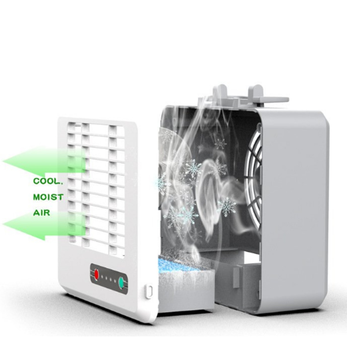 USB Portable Air Conditioner Conditioning Humidifier Purifier Personal Arctics Air Cooler Cooling Fan For Home Office Desk