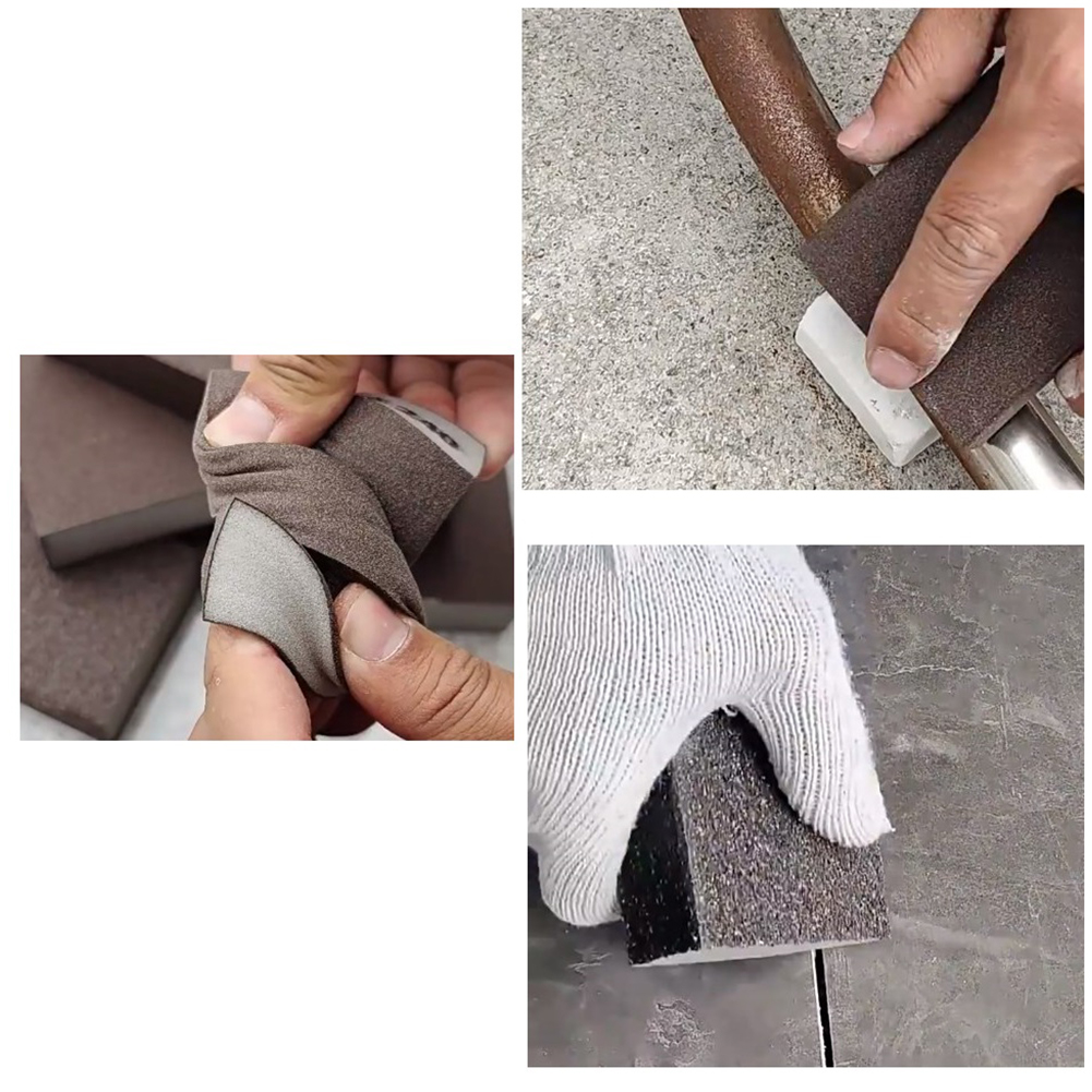 Schleif schwamm blöcke Körnung 60 80 Zauberstab schleif schwamm Sand Block Schleifpapier Modell farbe polierter Sandstein