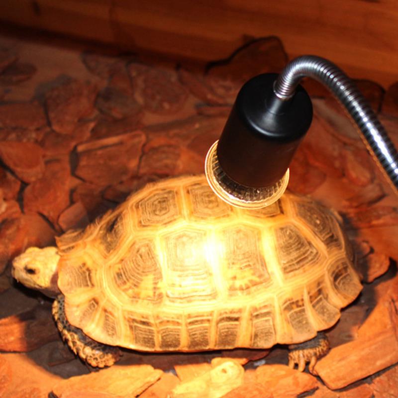 Lámpara de calor para reptiles, luz UV de espectro completo de 25/50w con Control de temperatura para tortugas, mascotas y anfibios