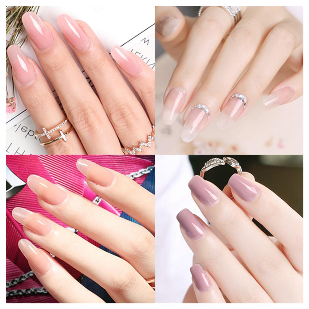 Komplet polygel neglesæt med 36w uv led lampe forlængelse gel sæt hårdt gelé builder gel nail art værktøjer til manicure