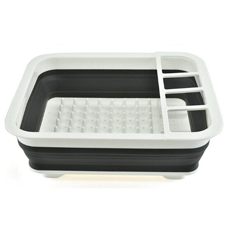 4-In-1 Multifunctionele Opvouwbare Afdruiprek Keuken Opslag Houder Afdruiprek Kom Servies Plaat Rack Thuis Plank Servies organizer: Default Title