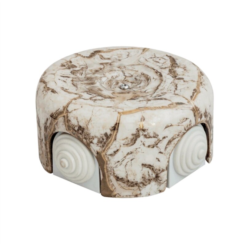 Electrical porcelain junction box for wiring ceramic junction box: Marble