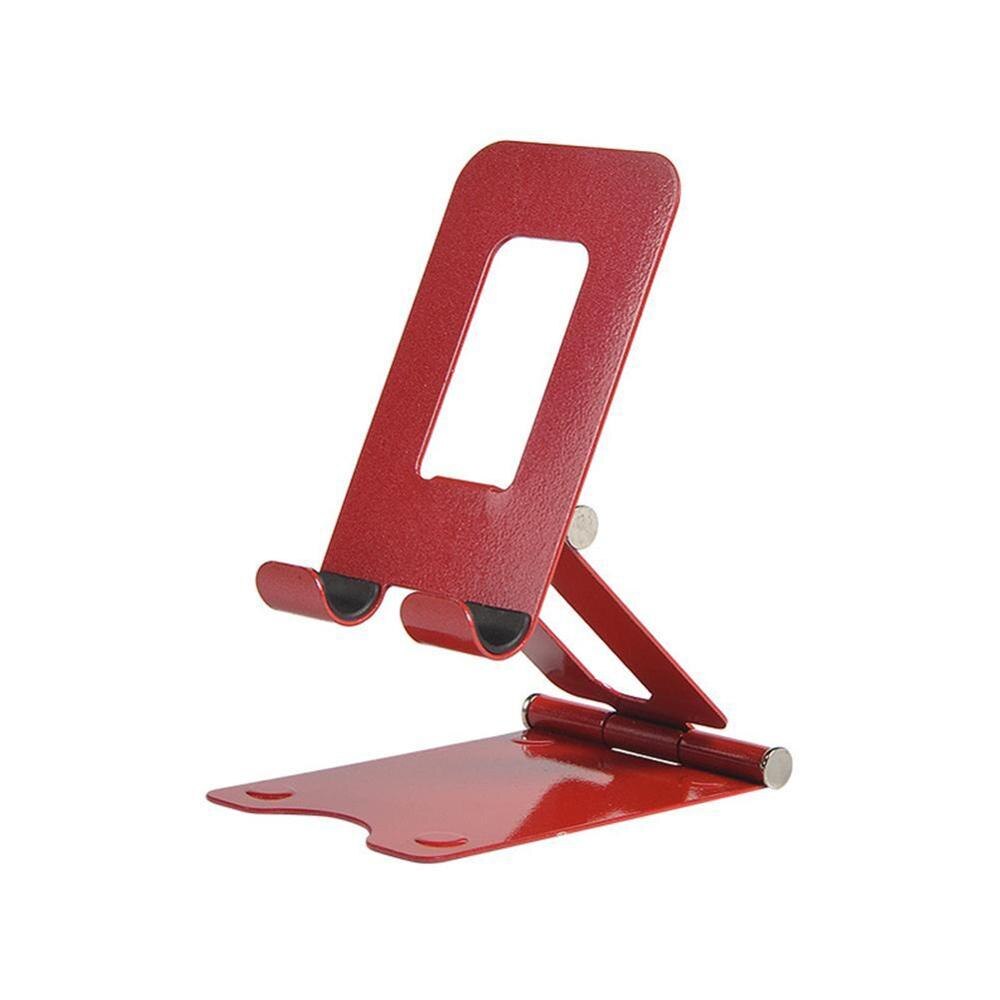 Soporte plegable doble ajustable para teléfono móvil, accesorio de escritorio portátil, de aluminio T Z3Q5, 1 unidad: red