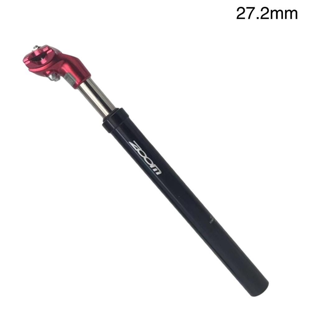 Bike Suspension Seatpost 27.2 / 31.6X350 Mm Seat Post Aluminum Bicycle Shock Absorbing Seat Cushion Tube: Red 27.2mm