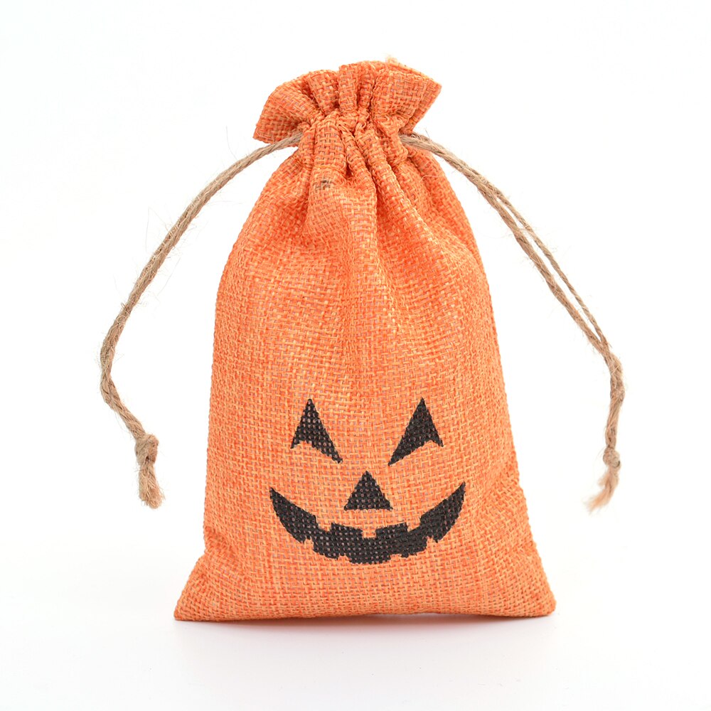 Petit sac de petites friandises de mariage en toile de jute en Jute, avec cordon, pour bonbons, bijoux, café, décor de noël,: YELLOW
